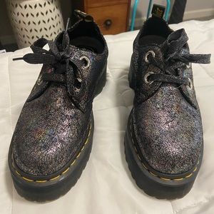 Dr. Martens Glitter Tie Shoes
